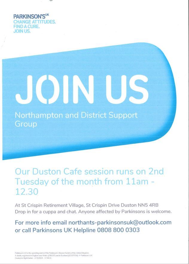 Parkinson Support Group - Duston